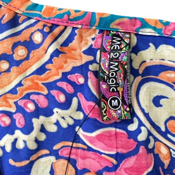 NWT Anthropologie Me 2 Magic Colorful Paisley Boho Maxi Dress M Festival Hippie - Picture 8 of 10